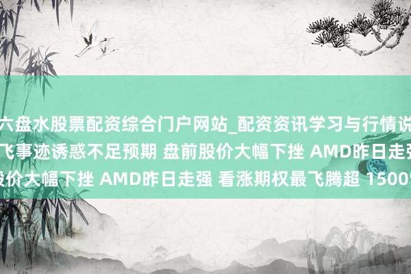 六盘水股票配资综合门户网站_配资资讯学习与行情说明 期权智投播报 | 奈飞事迹诱惑不足预期 盘前股价大幅下挫 AMD昨日走强 看涨期权最飞腾超 1500%