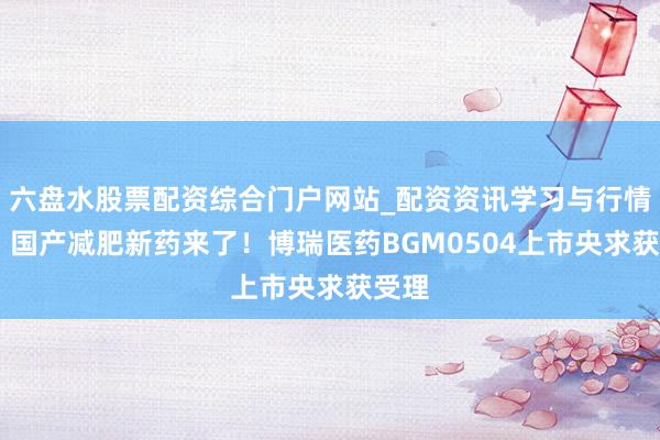 六盘水股票配资综合门户网站_配资资讯学习与行情说明 国产减肥新药来了！博瑞医药BGM0504上市央求获受理